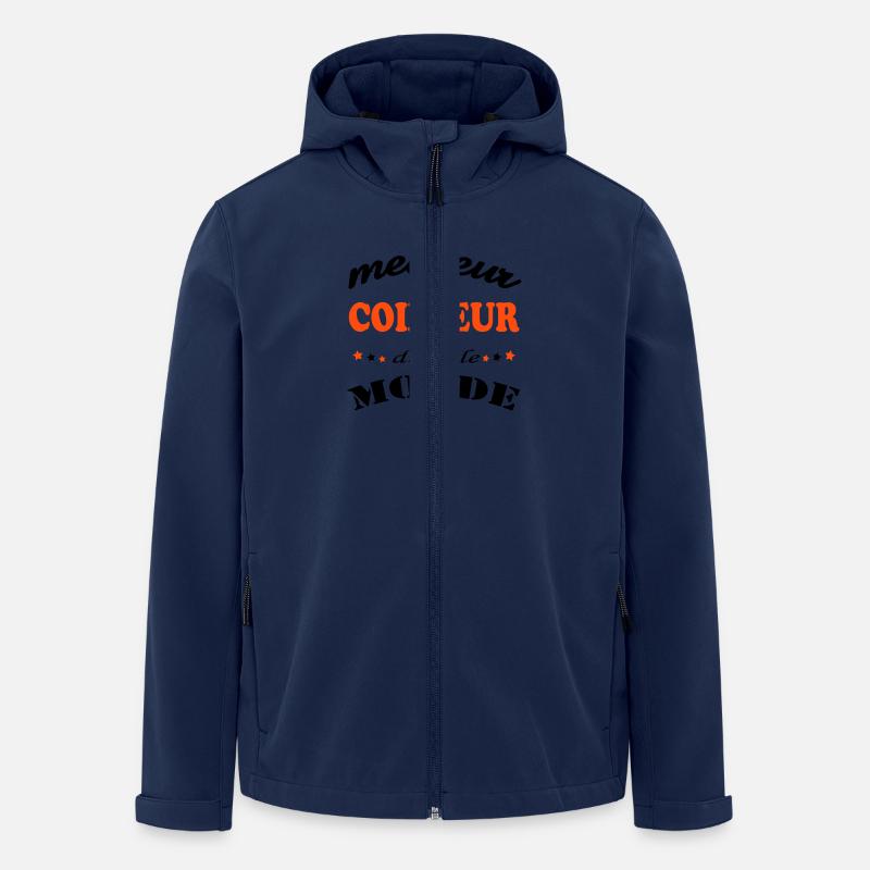 MEILLEUR COIFFEUR DANS LE MONDE - Veste softshell homme en polyester recyclé Stanley/Stella - marine