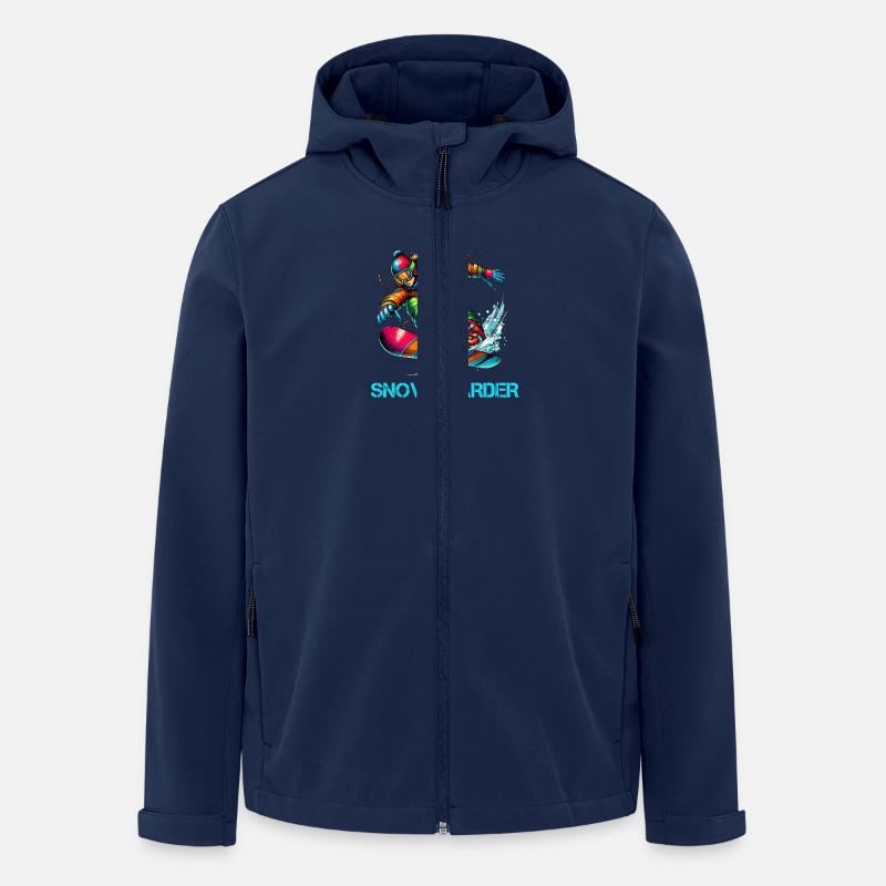 Snowboarder - Recycelte Männer Softshell-Jacke von Stanley/Stella - Navy