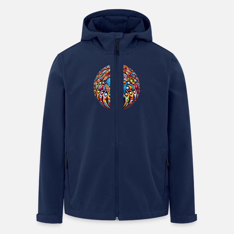 Unity in Diversity – Gemeinsam stark - Recycelte Männer Softshell-Jacke von Stanley/Stella - Navy