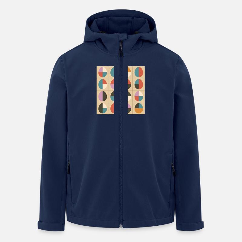 Easter Eggs Design No.02 - Men’s Recycled Softshell Jacket by Stanley/Stella - navy