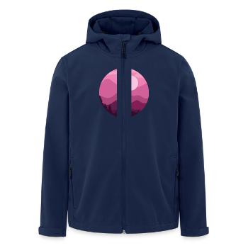 Cycliste de montagnes - Veste softshell homme en polyester recyclé Stanley/Stella - marine - Devant - AI Model Male 185 light (185cm)