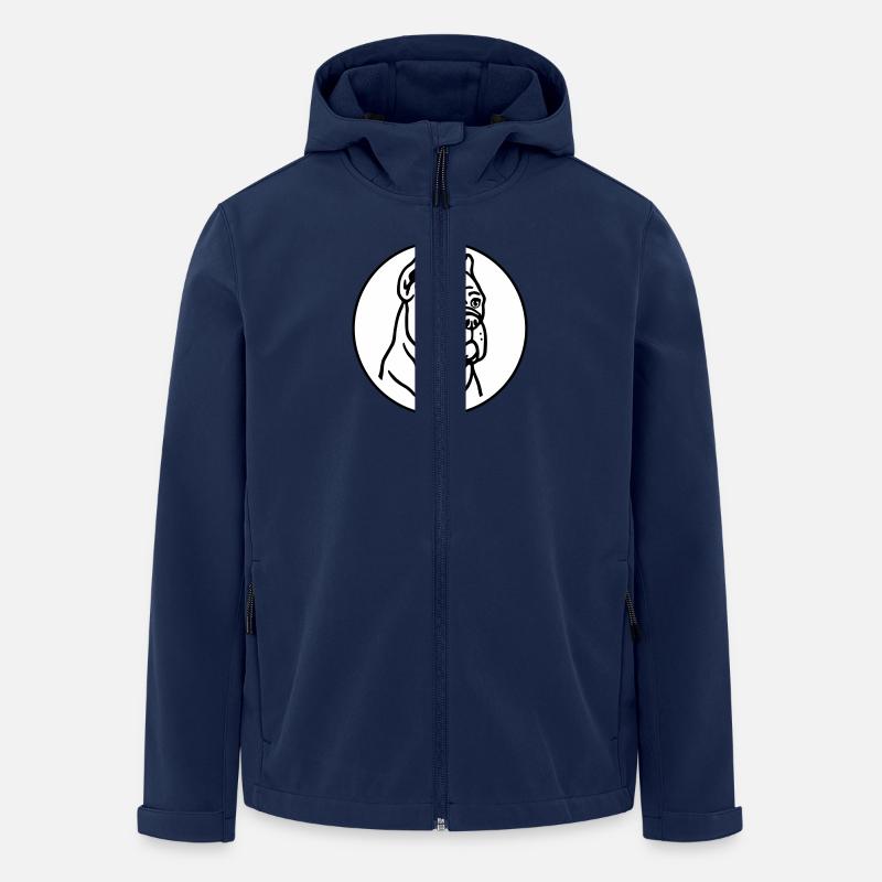 Cane Corso - Recycelte Männer Softshell-Jacke von Stanley/Stella - Navy