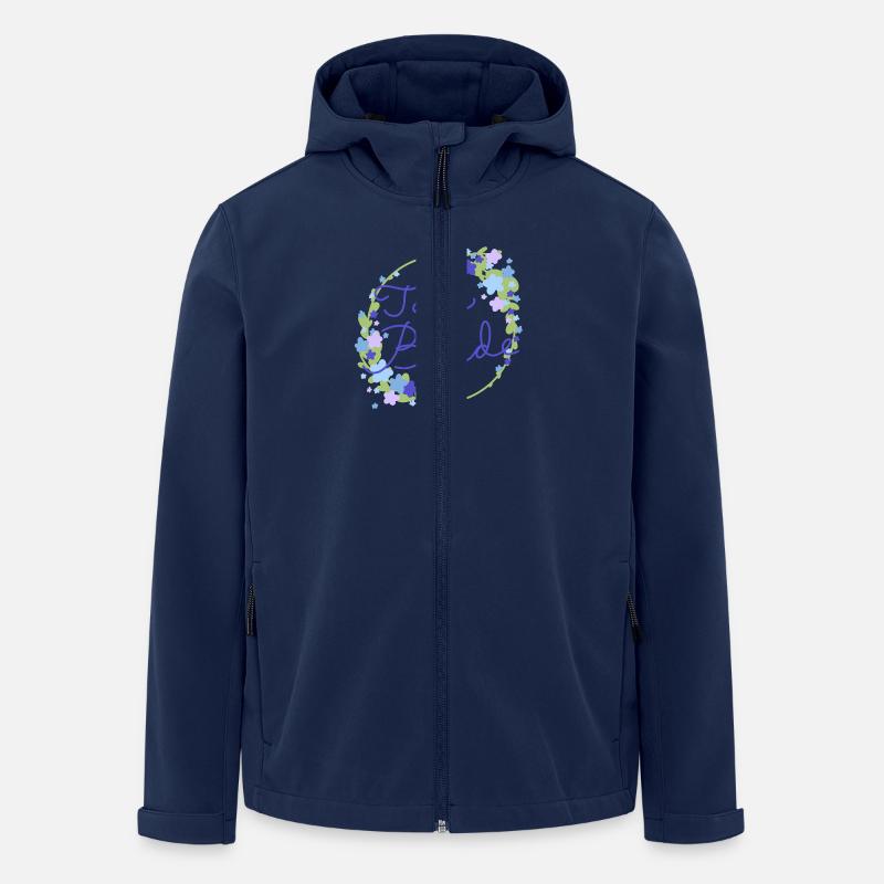 Team Bride /Team Braut - Recycelte Männer Softshell-Jacke von Stanley/Stella - Navy