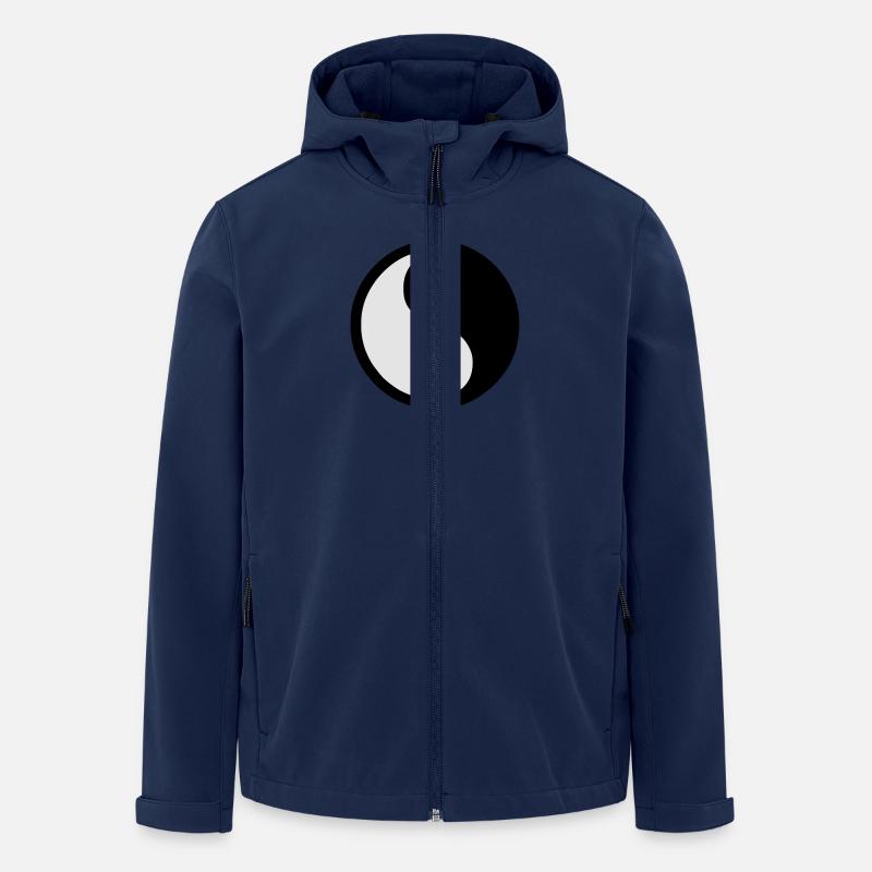 Yin und Yang - Recycelte Männer Softshell-Jacke von Stanley/Stella - Navy