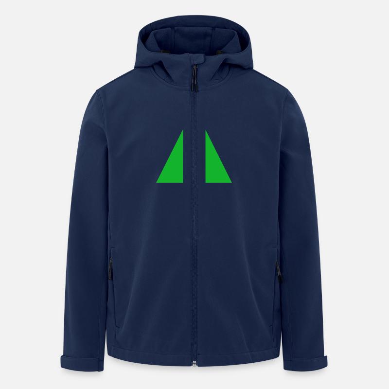 Dreieck / Triangle (1c) - Recycelte Männer Softshell-Jacke von Stanley/Stella - Navy