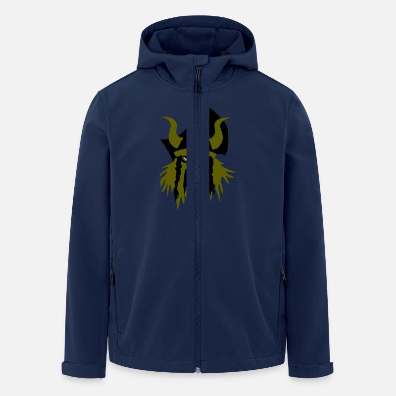 Viking warriror by Patjila - Men’s Recycled Softshell Jacket by Stanley/Stella - navy