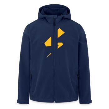 éclair - Veste softshell homme en polyester recyclé Stanley/Stella - marine - Devant - AI Model Male 185 light (185cm)