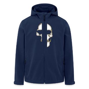 Skull - Recycelte Männer Softshell-Jacke von Stanley/Stella - Navy - Vorne - AI Model Male 185 light (185cm)