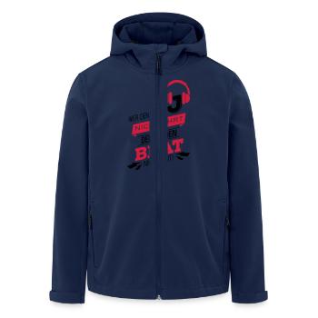 Wer den DJ nicht ehrt - Recycelte Männer Softshell-Jacke von Stanley/Stella - Navy - Vorne - AI Model Male 185 light (185cm)
