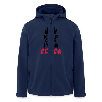 I'm a coach - Veste softshell homme en polyester recyclé Stanley/Stella - marine - Devant - AI Model Male 185 light (185cm)