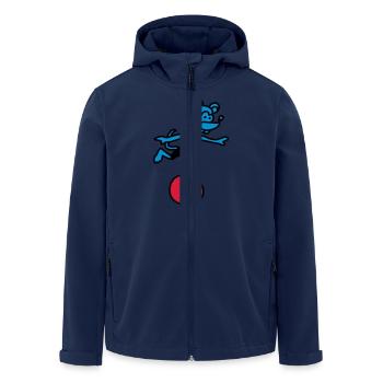 sportliche Maus 3 - Recycelte Männer Softshell-Jacke von Stanley/Stella - Navy - Vorne - AI Model Male 185 light (185cm)