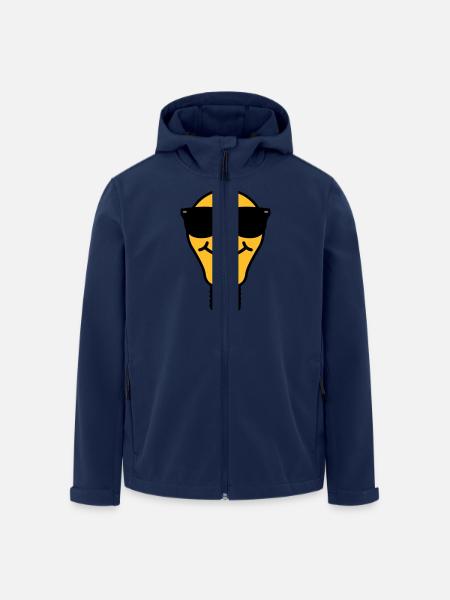 Lightbulb with sunglasses - Men’s Recycled Softshell Jacket by Stanley/Stella - navy