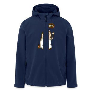 St. Pauli Knut - Men’s Recycled Softshell Jacket by Stanley/Stella - navy - Front - AI Model Male 185 light (185cm)