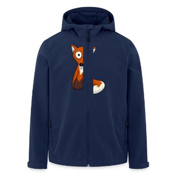 kleiner Fuchs - Recycelte Männer Softshell-Jacke von Stanley/Stella - Navy - Vorne - AI Model Male 185 light (185cm)