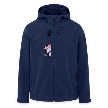 Pusteblumenmäuschen - Recycelte Männer Softshell-Jacke von Stanley/Stella - Navy - Vorne - AI Model Male 185 light (185cm)