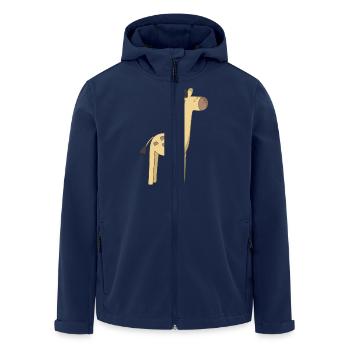 Girafe - Veste softshell homme en polyester recyclé Stanley/Stella - marine - Devant - AI Model Male 185 light (185cm)