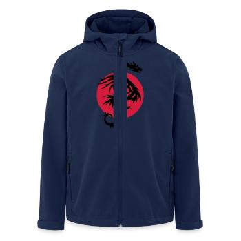 DRAGON SUN - Veste softshell homme en polyester recyclé Stanley/Stella - marine - Devant - AI Model Male 185 light (185cm)