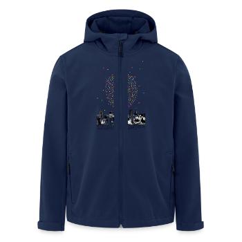 Ballon - Veste softshell homme en polyester recyclé Stanley/Stella - marine - Devant - AI Model Male 185 light (185cm)