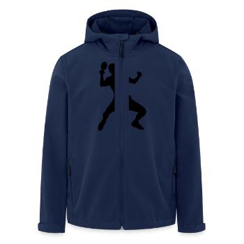 Table tennis male eu - Men’s Recycled Softshell Jacket by Stanley/Stella - navy - Front - AI Model Male 185 light (185cm)