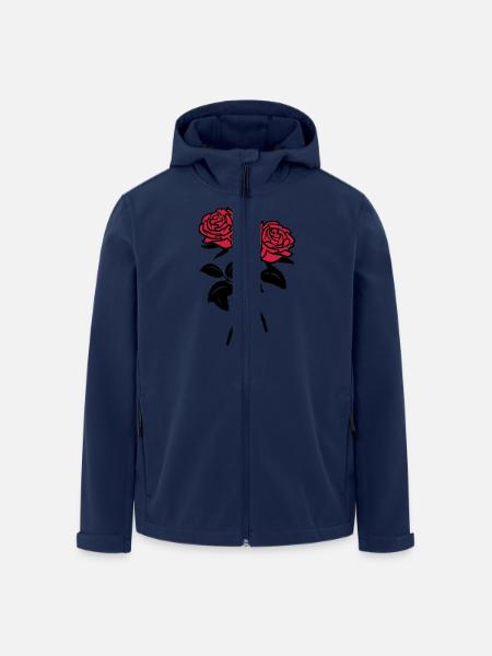 Rosen - Recycelte Männer Softshell-Jacke von Stanley/Stella - Navy