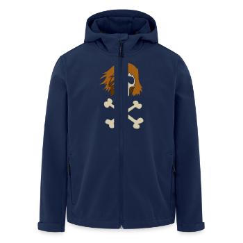 Pirate - Veste softshell homme en polyester recyclé Stanley/Stella - marine - Devant - AI Model Male 185 light (185cm)