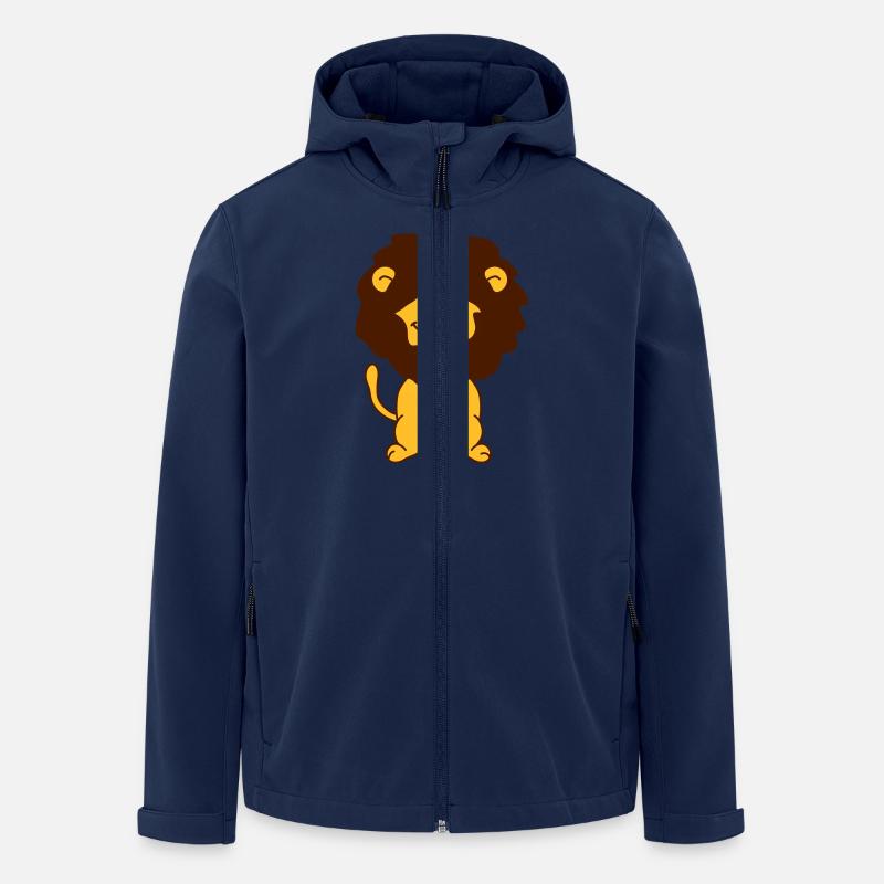 Cute Lion - Recycelte Männer Softshell-Jacke von Stanley/Stella - Navy