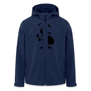 Ameise mit Daumen hoch - Recycelte Männer Softshell-Jacke von Stanley/Stella - Navy - Vorne - AI Model Male 185 light (185cm)