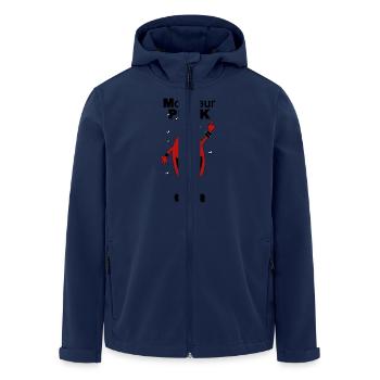 Mr. Punk - Recycelte Männer Softshell-Jacke von Stanley/Stella - Navy - Vorne - AI Model Male 185 light (185cm)
