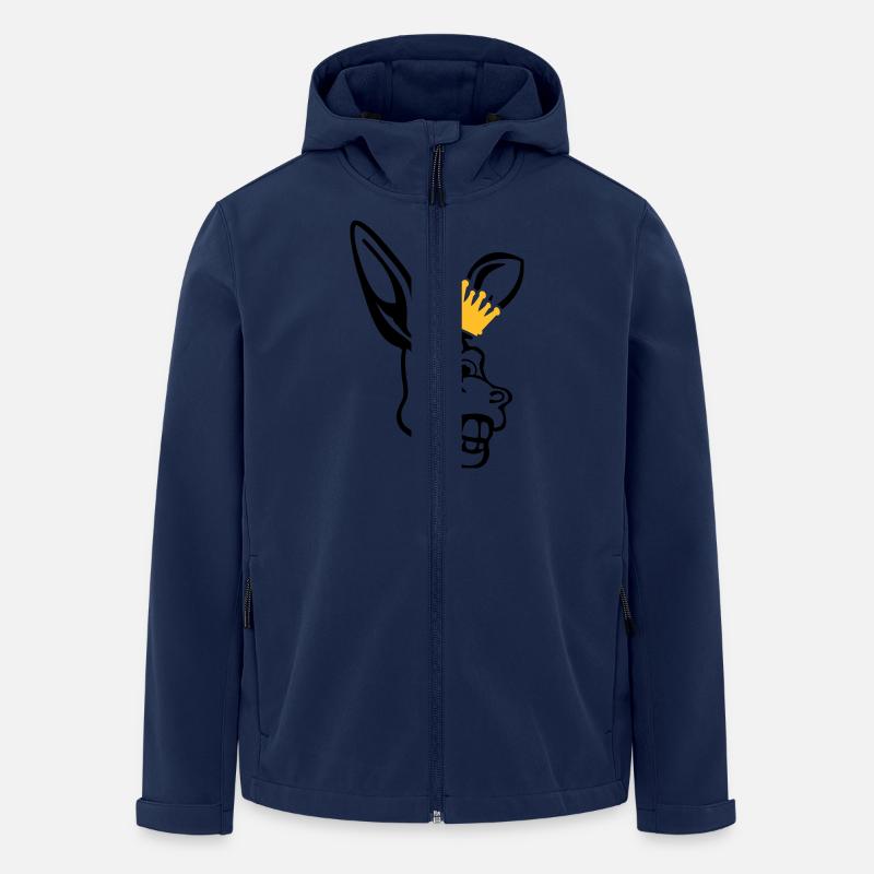donkey_face_pe2 - Recycelte Männer Softshell-Jacke von Stanley/Stella - Navy
