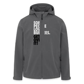 Some People Love Burpees - Get Over It - Veste softshell homme en polyester recyclé Stanley/Stella - charbon - Devant - AI Model Male 185 light (185cm)