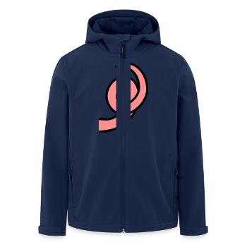 Schweinchen Ringelschwanz - Recycelte Männer Softshell-Jacke von Stanley/Stella - Navy - Vorne - AI Model Male 185 light (185cm)