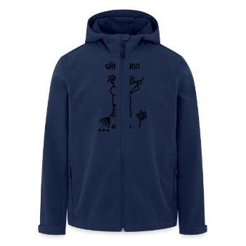 Gärtnerin Gartenarbeit - Recycelte Männer Softshell-Jacke von Stanley/Stella - Navy - Vorne - AI Model Male 185 light (185cm)