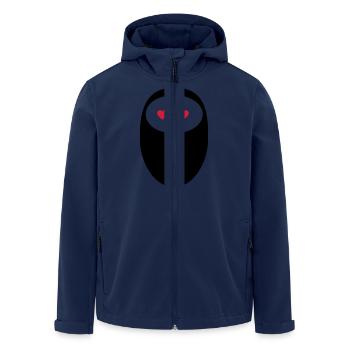 roboter_froehlich_02 - Recycelte Männer Softshell-Jacke von Stanley/Stella - Navy - Vorne - AI Model Male 185 light (185cm)