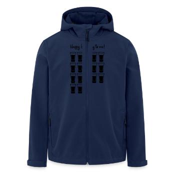 shots 18 happy birthday design - Recycelte Männer Softshell-Jacke von Stanley/Stella - Navy - Vorne - AI Model Male 185 light (185cm)