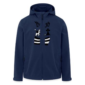Breizh Bretagne - Veste softshell homme en polyester recyclé Stanley/Stella - marine - Devant - AI Model Male 185 light (185cm)