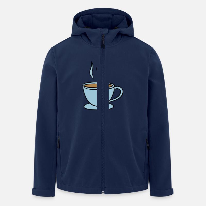 Coffee - Men’s Recycled Softshell Jacket by Stanley/Stella - navy