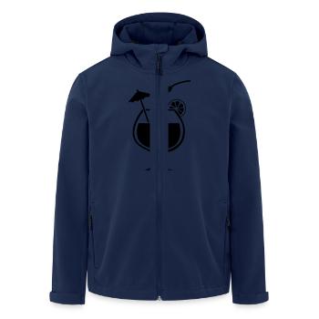 cocktail - Recycelte Männer Softshell-Jacke von Stanley/Stella - Navy - Vorne - AI Model Male 185 light (185cm)