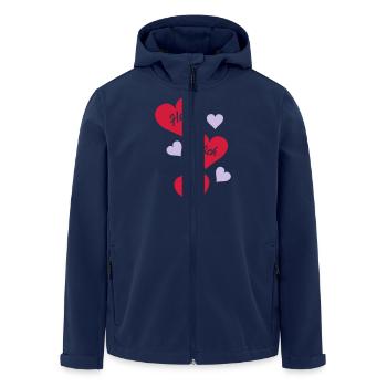 hab_dich_lieb_02 - Recycelte Männer Softshell-Jacke von Stanley/Stella - Navy - Vorne - AI Model Male 185 light (185cm)