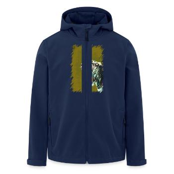 Tigre - Veste softshell homme en polyester recyclé Stanley/Stella - marine - Devant - AI Model Male 185 light (185cm)