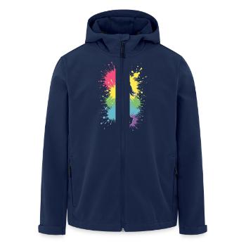 Volleyball Girls Volleyball Women - Men’s Recycled Softshell Jacket by Stanley/Stella - navy - Front - AI Model Male 185 light (185cm)
