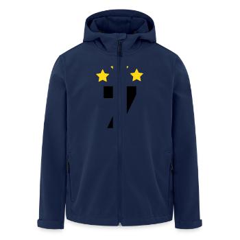 7 Year Star - 7th Anniversary Gift - Men’s Recycled Softshell Jacket by Stanley/Stella - navy - Front - AI Model Male 185 light (185cm)