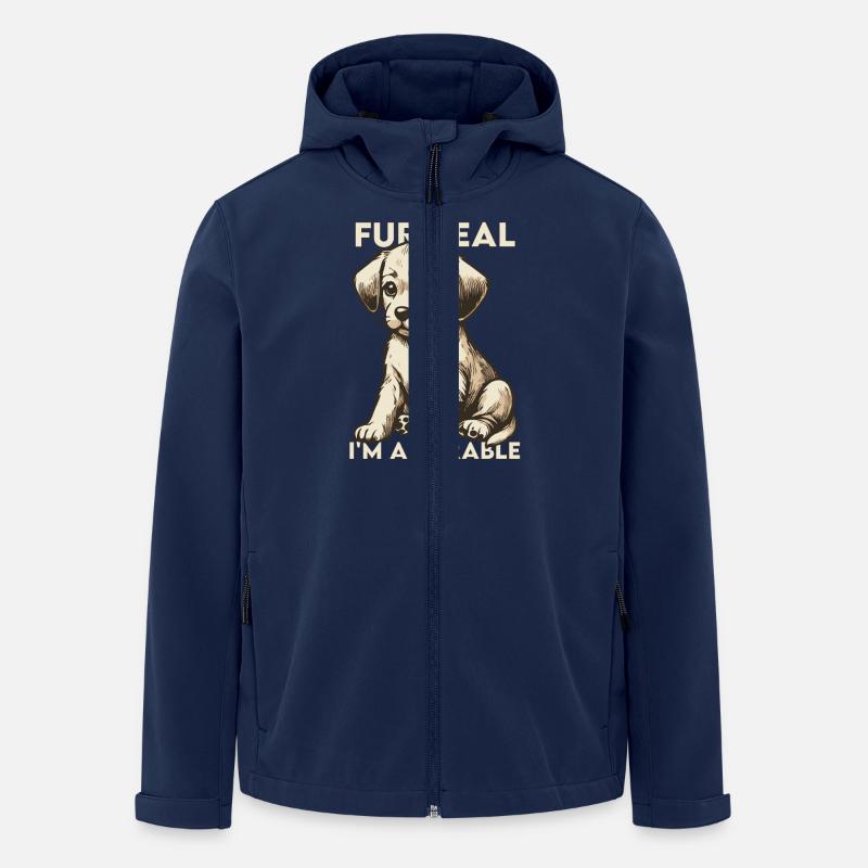 Fur Real - Recycelte Männer Softshell-Jacke von Stanley/Stella - Navy