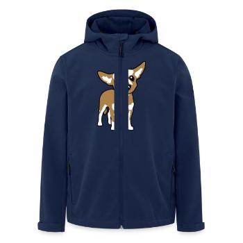 Chihuahua Petit Chien Méchant Crunch Colère Agaçante - Veste softshell homme en polyester recyclé Stanley/Stella - marine - Devant - AI Model Male 185 light (185cm)