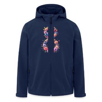 Journée de la femme 8 mars ensemble pour la force et la liberté - Veste softshell homme en polyester recyclé Stanley/Stella - marine - Devant - AI Model Male 185 light (185cm)