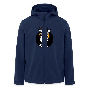 Licorne Idiot Drôle Drôle Drôle Trou Dessin animé - Veste softshell homme en polyester recyclé Stanley/Stella - marine - Devant - AI Model Male 185 light (185cm)