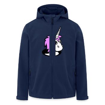 Unicorn Girl Pretty Bottom Hole Cartoon Cute Girl - Men’s Recycled Softshell Jacket by Stanley/Stella - navy - Front - AI Model Male 185 light (185cm)