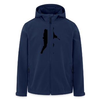 Shapes of a soldier - Men’s Recycled Softshell Jacket by Stanley/Stella - navy - Front - AI Model Male 185 light (185cm)