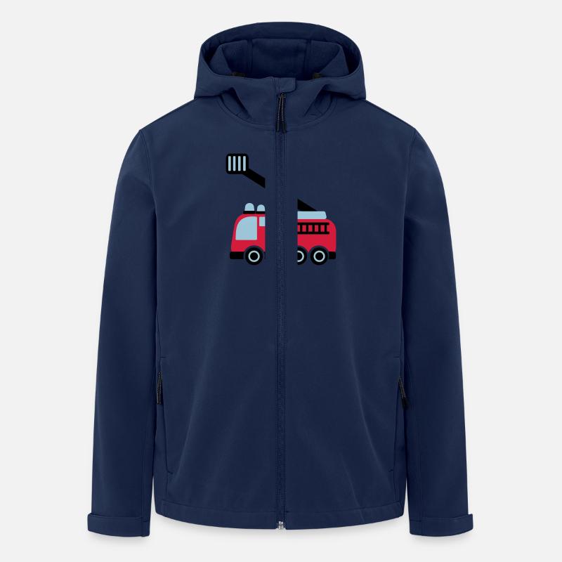 Feuerwehr - Recycelte Männer Softshell-Jacke von Stanley/Stella - Navy
