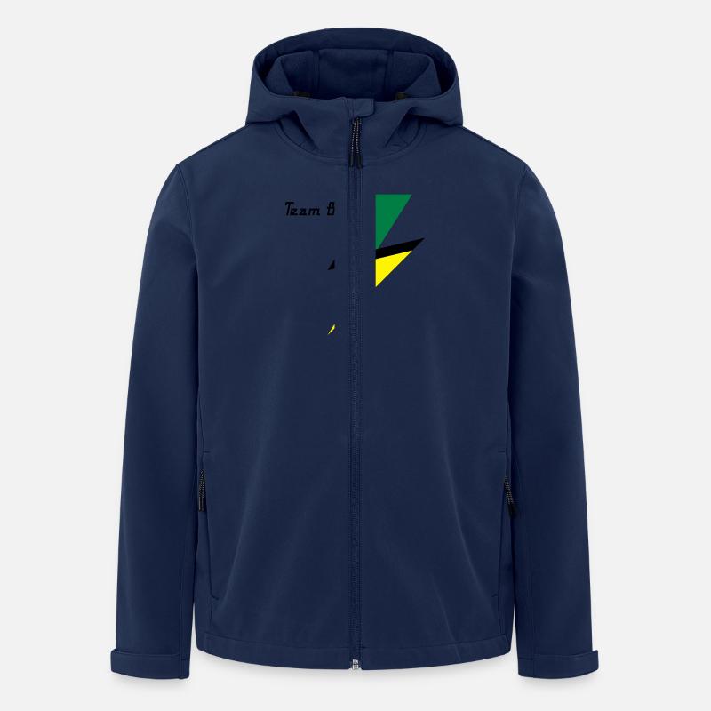 Team Bolt - Recycelte Männer Softshell-Jacke von Stanley/Stella - Navy