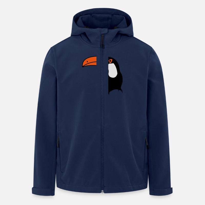 papagai2 - Recycelte Männer Softshell-Jacke von Stanley/Stella - Navy
